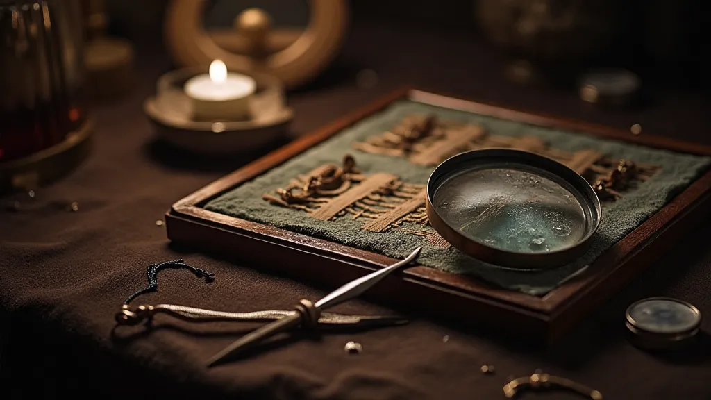 Victorian hairwork tools and a work in progress