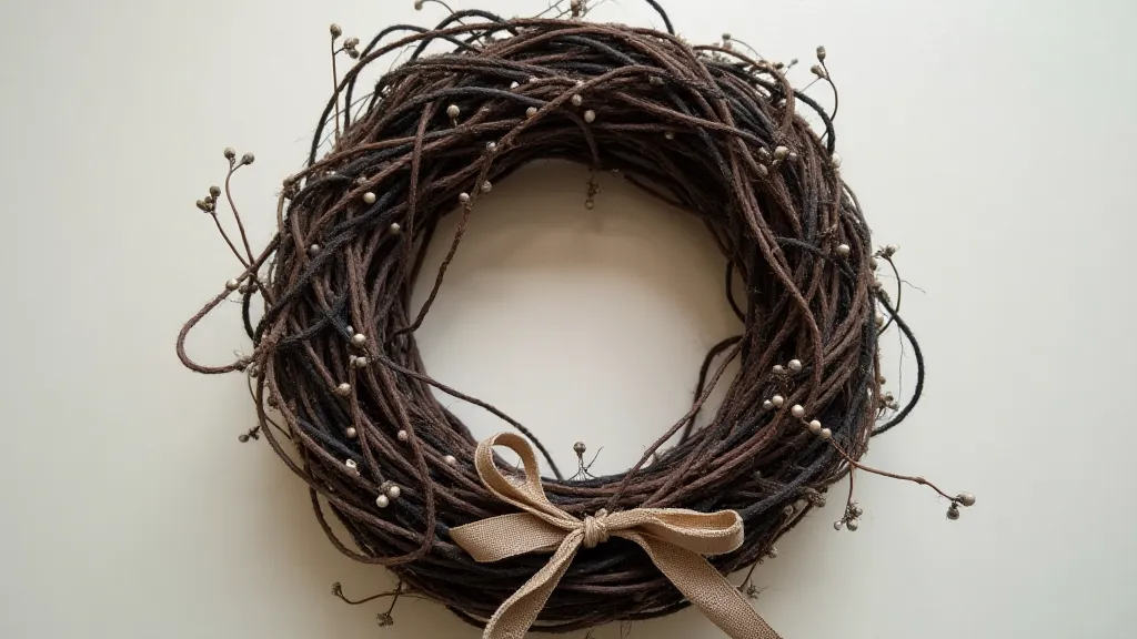 Victorian hair wreath