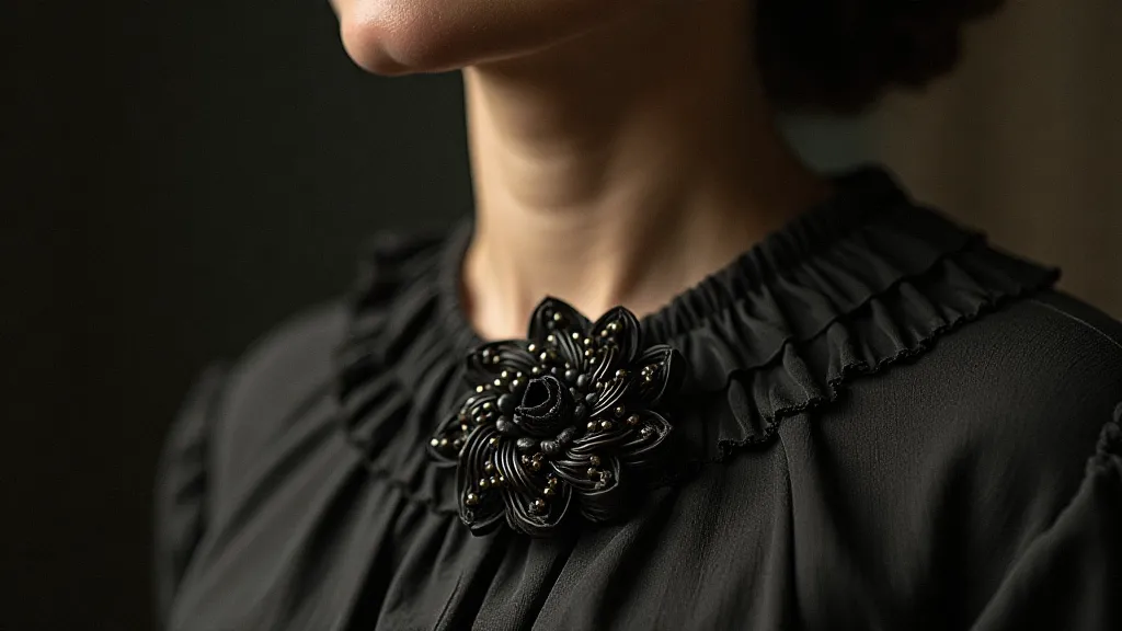 Victorian mourning brooch
