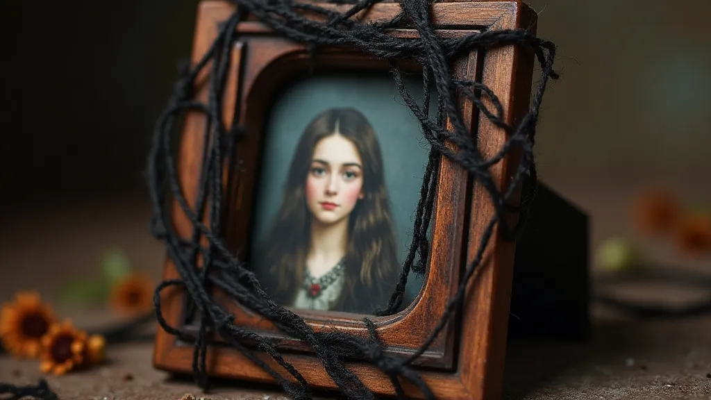 Victorian mourning frame